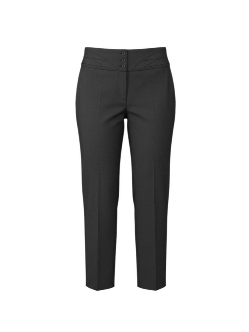 Torrid Black High-Waisted Button Detail Trousers Size 20